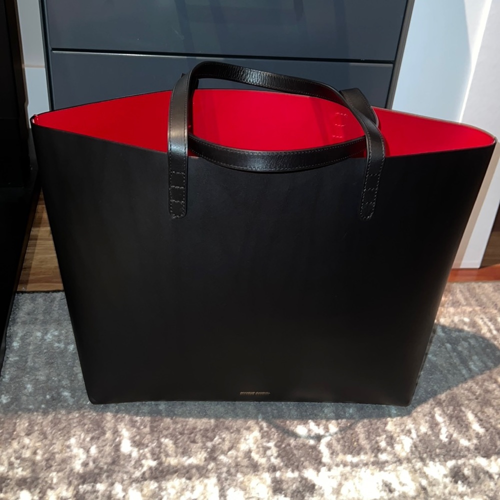 MANSUR GAVRIEL Lg Tote Black/Flamma - only used a few times